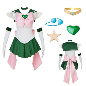 Anime Cosplay Mornar Zvezde, SuperS Makoto Kino SuperS Mornar Jupiter Obleka Za Halloween Kostum Cosplay