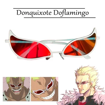 Anime Donquixote Doflamingo Očala Cosplay Anime PVC sončna Očala Smešno Božično Darilo Stranka Rekviziti za Ženske, Moške