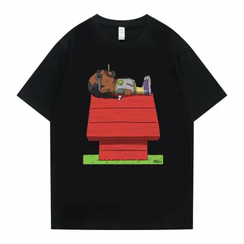 Anime Karikatura Slog Snoop Dogg Grafika, Tiskanje Majice s kratkimi rokavi Moški Ženske Hip Hop Modo Tshirt Tupac 2pac T-shirt za Moške Rapper Tees Vrhovi
