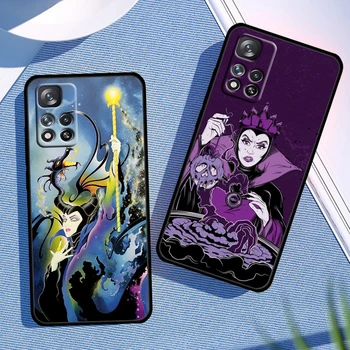 Anime Maleficent Risanka Primeru Telefon Za Xiaomi Redmi Opomba 11 10 10 9T 9 9Pro Max 8T 8Pro 7 6 5 Pro 4X Mehko TPU Črni Pokrov Jedro 1