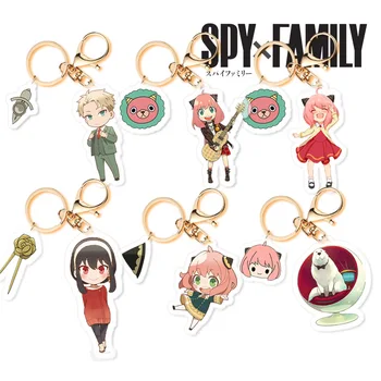 Anime Vohun X Družino akril Keychain Yor, Ponarejevalec, Somrak Anya, Ponarejevalec, Risanka Obesek obesek za ključe Dodatki