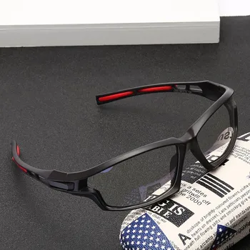 Anti-modra Očala Zaščito Kvadratnih Optični Recept Kratkovidnost Računalnik Očal Okvir Ženske Moški Anti Modra Šport Očala Goggle