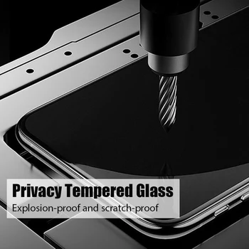 Anti-peep Kaljeno Steklo Zaščito Film Za Xiaomi Mi 11 11i 10 10T 9 9 8 MP Pro Lite CC9 POCO X2 X3 NFC M3 F3 Zasebnosti Telefon Film 3