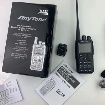 Anytone Ham Radio NA-UV878 Plus Bluetooth, Združljiva PG GPS APRS Dual Band VHF/UHF DMR Digitalno Analogni Walkie Talkies 4