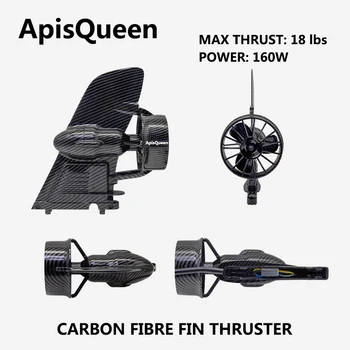 ApisQueen U9 160W Podvodni Thruster 18 LB POTISK Z Baterijo In Daljinski upravljalnik Za SUP