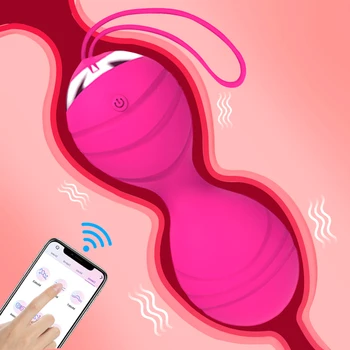 APP Remote Control Vagina Kroglice Vibrator Ženske Vaginalne Tesen Uresničevanje Keglove Žogo 10 Vibracijska frekvenca Jajca Sex Igrače Za Ženske