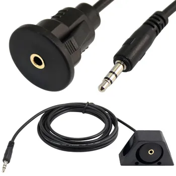 ar flush dash AUX adapter za vtičnico, 3,5 mm jack input pritrdi podaljšek avdio Vodi kabel 1M 2M