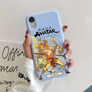 Avatar the Last Airbender Primeru Telefon za iphone 13 12 11 Pro Max X XS Max XR Candy Barve Pokrov Za iPhone 7 8 6 6S Plus Primerih