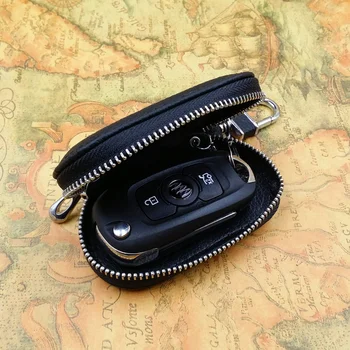 Avto Logotip Pravega usnja Ključa imetnika za avtomobilske ključe, denarnico, torbico vrečko keychain avto ključ primeru tipko kritje za Mazda Lexus Skoda 1