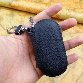 Avto Logotip Pravega usnja Ključa imetnika za avtomobilske ključe, denarnico, torbico vrečko keychain avto ključ primeru tipko kritje za Mazda Lexus Skoda 2