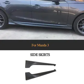 Avto Strani Krila Telo Kompleti za Mazda 3 2014 - 2019 Ogljikovih Vlaken Stranskih Vratih Odbijača Krila Body Kit Predpasniki