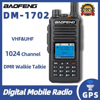 Baofeng Dmr Walkie Talkie DM-1702 Digitalni Mobilni Prenosni Terminal 1024 Kanali, UHF VHF, 2 Dvojni Čas Režo dvosmerni Radijski DM 1702