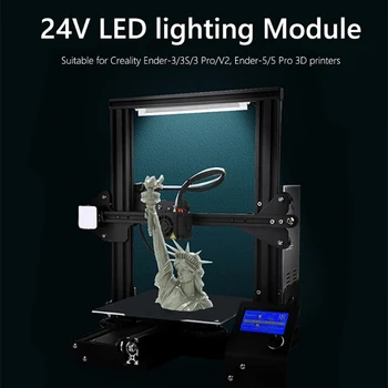 Beli Led Trak Svetlobe Kit Zatemniti 24V Razsvetljavo, Žarnice za 3D Tiskalnik Ender3/ Ender3 pro 4