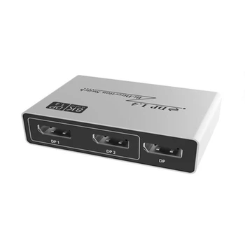 Bi-Smer DP 1.4 Stikalo DisplayPort Splitter Pretvornik Bi-Directional za Več Monitorjev 3D Prikaže 8K 30Hz 4K 144Hz