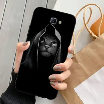Black Cat Strmi Oko Primeru Telefon za Samsung A51 A30s A52 A71 A12 za Huawei Honor 10i za NASPROTNEGA vivo Y11 pokrov 1