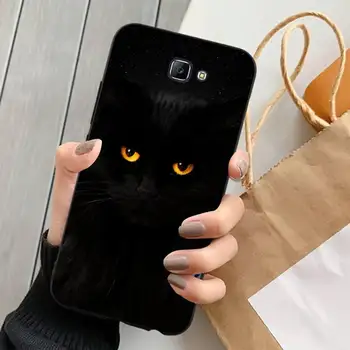Black Cat Strmi Oko Primeru Telefon za Samsung A51 A30s A52 A71 A12 za Huawei Honor 10i za NASPROTNEGA vivo Y11 pokrov 4