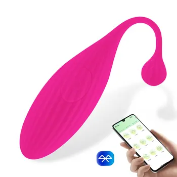 Bluetooths Dildo, Vibrator Sex Igrača Za Ženske Mobilna Aplikacija za Nadzor Skok Jajce Nosljivi G-Spot Vibrator Blaga za Odrasle 18 Sex Shop