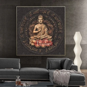 Buda Kipi In Spise Diamond Slikarstvo Verske Wall Art Plakat Navzkrižno Šiv Beaded Mozaik Ročno Vezenje Dekor Darilo