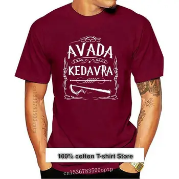 Camiseta de Avada Kedavra par mujer y mujer, Camiseta de algodón de manga corta con cuello redondo, Estilo negro