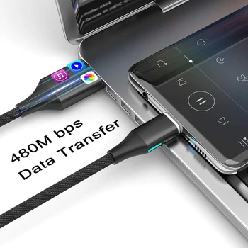 CANDYEIC USB Tip-C Magnetno Kabel za Samsung GALAXY Krat A80 A70 A60 A40S S10 S20 Plus Magnetni Telefonske Žice USB C Hitro Polnjenje 4