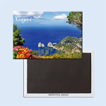 Capriisland nahaja v Tirenskem Morju, v Zalivu Neapelj, Italija Hladilnik Magneti 21674 island Resort s Spominki
