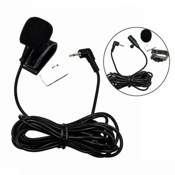 Car Audio Mikrofon 2,5 mm Posnetek Jack Vtič Mikrofon Stereo Mini Žično Zunanji Mikrofon Za Avto DVD Radio 4m Dolg Strokovnjakov