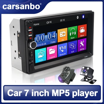 Carsanbo avtoradio 2 Din FM Modulator 7018 Stereo Sprejemnik Audio Player 7
