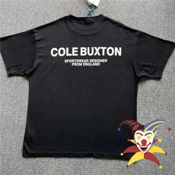 Cole Buxton Tee Moški Ženske 1:1 Visoke Kakovosti T-shirt Poletje Slog, Slogan Tiskanja Prevelik T Shirt Vrhovi oblačila