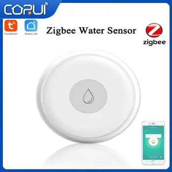 CORUI Zigbee Tuya Smart Vode Leak Senzor Brezžični Poplave Detektor Puščanja Vode Odkrivanje Avtomatizacija Varnost Pametni Dom