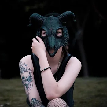 Cosplay Kozje Lobanje Masko Maškarada Carnival Party Demon Živali Okostje Masko Rave Fazi Kažejo, Pustne Maske Stranka Dekor Darila
