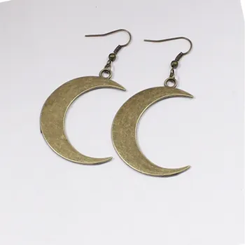 Crescent Moon Uhani Mystic Gothic Nakit Lunar Čarovnica Keltski Poganski Wiccan Luna Luna Fazi Witchy Boginja Modna Ženska Darilo 1