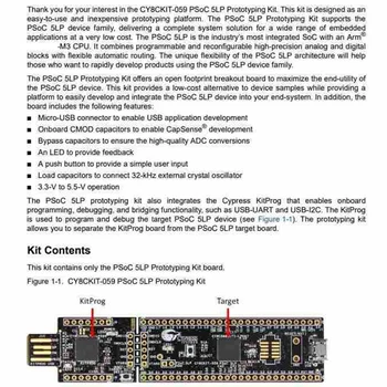CY8CKIT-059 Psoc 5LP ARM Cortex M3 CY8C58LP Prototipov Kit Vrednotenje Demo Board Modul Razvoj Odbor Orodja