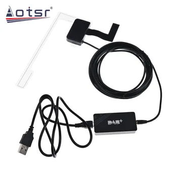 DAB + Antena z USB Adapter Sprejemnik Android Avtomobilski Stereo sistem Igralec Avto GPS Sprejemnik Signalni Sprejemnik Za Univerzalni Pribor