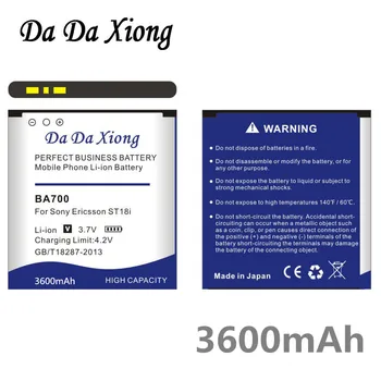 DaDaXiong 3600mAh BA700 Baterija Za Sony Ericsson XPERIA RAY ST18i MT11i MT15i MK16i, Neo Pro MK16i