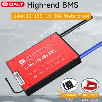 DALY Li-ion BMS Lifepo4 10S 36V 13S 48V 20A 15A 30A 40A 50A 60A S NTC Temperaturni Senzor Za 18650 Baterije