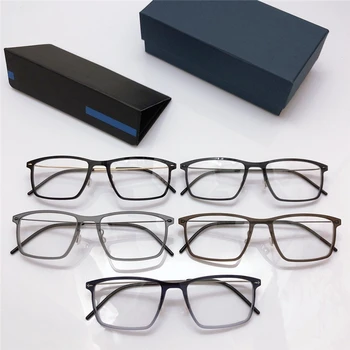 Danska Računalnik Eye Glasses Okvir Ultralahkih Kvadratnih Eyeglass Okvir 6544 Št Vijak Modra Svetloba Kozarec Za Ženske, Moške Oculos de grau