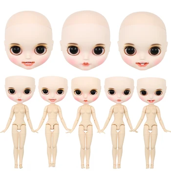 DBS Blyth lutka, plešasto glavo meri mat obraz bela koža DIY po meri LUTKA anime dekleta