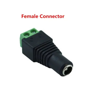 DC Priključek za 5,5 mm x 2.1 mm Jack Vtičnico Moški in Ženski LED Napajalnik Za Napajanje CCTV Pretvori LED Trak 5050/5630 Svetlobe Povezava 1