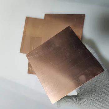 Debele 1,5 mm x150mmx150mm Bakrene Pločevine Plošče Giljotino rezanje Kovine Baker Stanja 99.9% Bakra CNC del Toplotno Prevodni Material