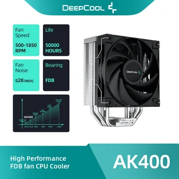 DeepCool AK400/AK400 WH 1850RPM PWM CPU Zračni Hladilnik Z 12cm Fan 6 Heatpipe Hladilnik Čip za Hlajenje Intel/AMD Enfriador de CPU
