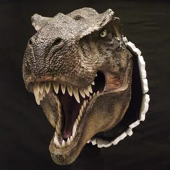 Dinozaver Stenske Skulpture, 3D Stenske Poka Visi Dinozaver Glavo Smolo Dinozaver Glavo s Kremplji Doma Dekor