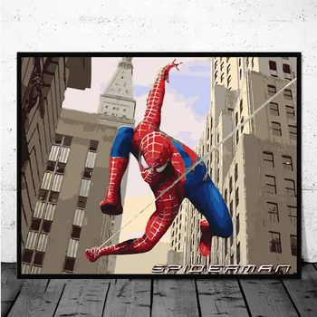 Disney Marvel Spiderman Plakatov in Fotografij Stenskih slikah, Platno Slikarstvo Dnevna Soba Dekor Doma Dekor Zidana 2