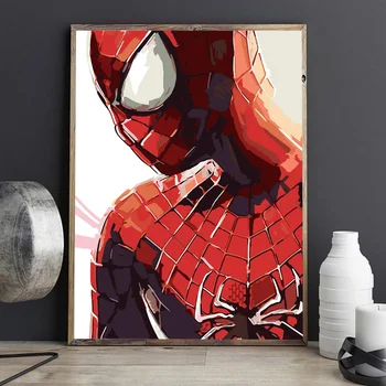 Disney Marvel Spiderman Plakatov in Fotografij Stenskih slikah, Platno Slikarstvo Dnevna Soba Dekor Doma Dekor Zidana 3