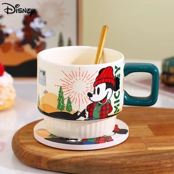 Disney Mickey Mouse Letnik Skodelice Lepe Risanke, Donald Duck Skodelico Kave Keramični Vrč Kave Nastavite Kawaii Skodelico Mleka Škatel