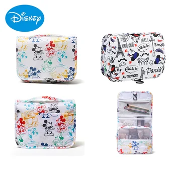 Disney Prenosno Kozmetično torbico za Dekleta, Ženske Anime Slika Mickey Minnie Lepe, Velike Zmogljivosti, Skladiščenje Vrečka za Pranje Vreča Božična Darila