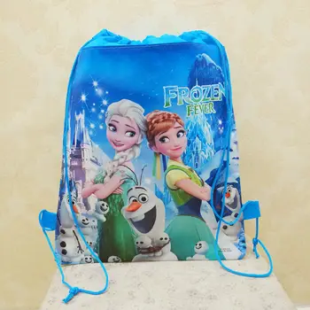 Disney princesa otroke, risanka vreča za shranjevanje dekle, fant darilo za paketni prenos Zamrznjene Elsa Plavanje paket kozmetičnih igrača, lutka Vrvico