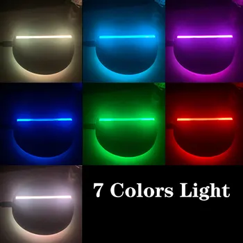 Dropshipping Premer 9.5 cm 7 Barve Dotik LED Luči, ki je Osnova za Akrilnega Stekla okova režo 85mm*4 mm Božič Dekorativni 6PCS Baze 4
