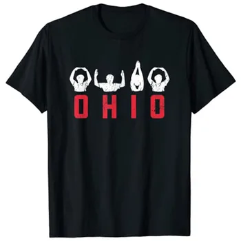 Država Ohio Srčkan Ponosni, Da Lahko Ohioan Doma Črke T-Shirt 0
