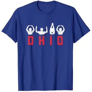 Država Ohio Srčkan Ponosni, Da Lahko Ohioan Doma Črke T-Shirt 1