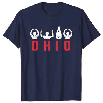 Država Ohio Srčkan Ponosni, Da Lahko Ohioan Doma Črke T-Shirt 2